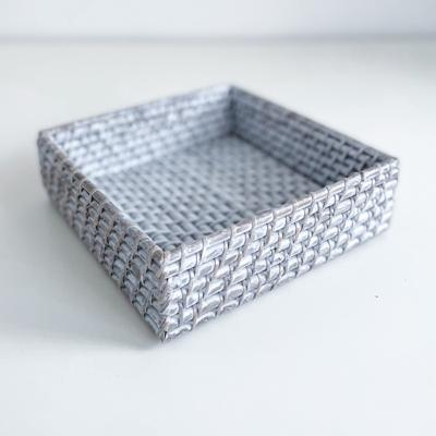 PANIER WHITE WASH 20X20XH.6CM