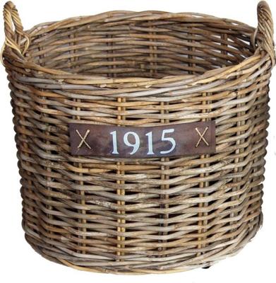 PANIER ROTAN ROND S/ROUE D.65CM H.60CM
