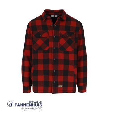 PURO VESTE FLANELLE ROUGE FONCE/NOIR XS