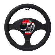 CARPOINT COUVRE-VOLANT CUIR NOIR 37-39CM