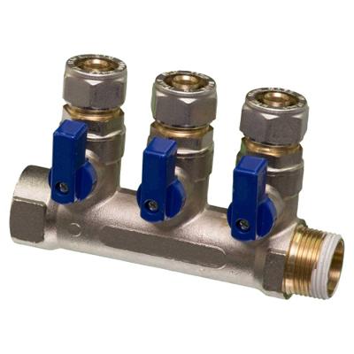 COLLECTEUR+VANNE 16X3/4" 2-0 BLEU