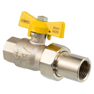 ROBINET GAZ NATUREL+RACCORD 1/