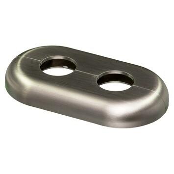 ROSACE DOUBLE ENTRAXE L37MM D.21.7MM (IMITATION INOX)