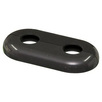 ROSACE DOUBLE NOIR ENTRAXE L50MM D21.7MM