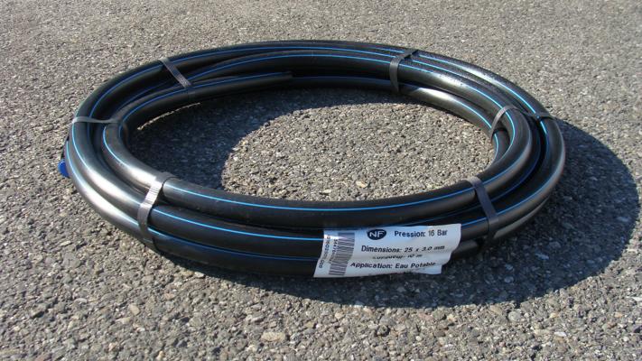 TUBE EAU POTABLE KIWA D25-2.7