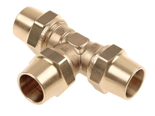 T-RACCORD AU CUIVRE 12X12X12 (GAZ)
