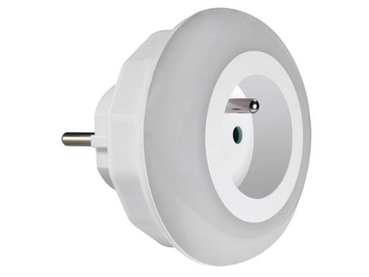 VEILLEUSE LED  + PRISE CAPTEUR CREPUSCULAIRE 3 COULEURS
