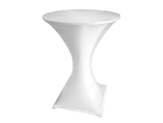 HOUSSE TABLE HAUTE MANGE-DEBOUT BLANC