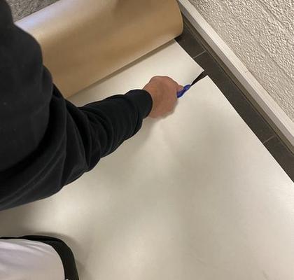 PROTECTION SOL LEGER BLANC/BRUN +/-60M²