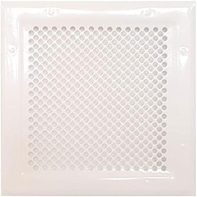 GRILLE ACIER BLANCHE 16X16 D125