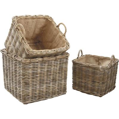 SET 3 PANIERS+JUTE