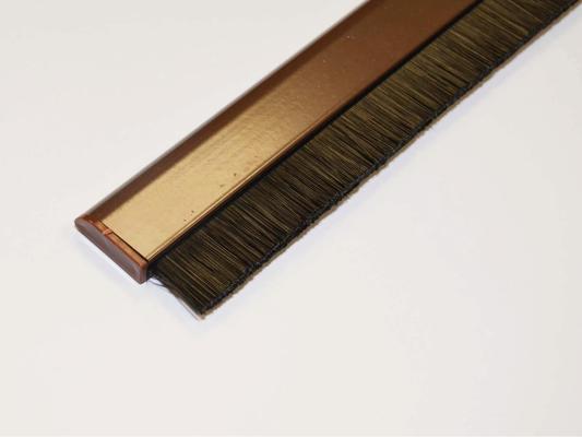 BAS DE PORTE AVEC BROSSE RETRACT BRUN