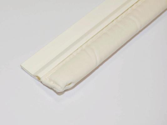 BAS DE PORTE AVEC TEXTILE 100CM BLANC