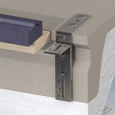 EQUERRE D'ANCRAGE FORT GALVA 95X210MM