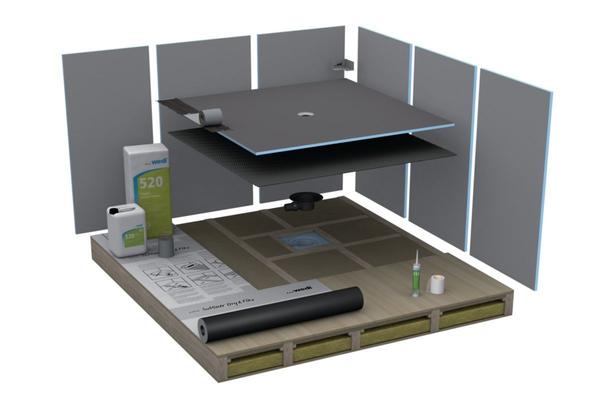 WEDI ANGLE D'ETANCHEITE RENTRANT FEUTRE DOUBLE FACE 120X120X60MM