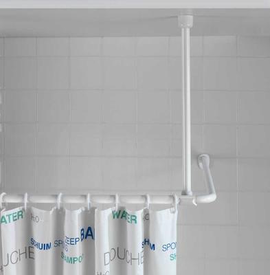 SUPPORT BARRE DE DOUCHE 25MM L57CM BLANC