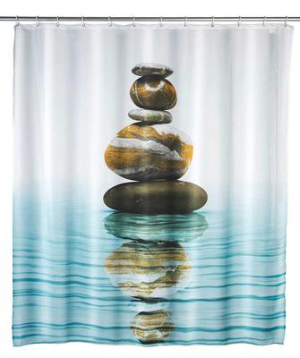 RIDEAU DE DOUCHE 180X200 CM MEDITATION POLYESTER RECYCLE GRS