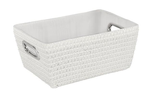 CORBEILLE ADRIA CHROMO BLANC