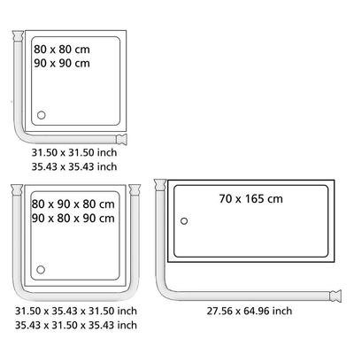 BARRE D'ANGLE 20 MM UNIVERSELLE NOIR