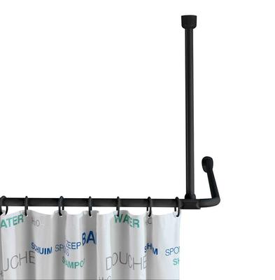 SUPPORT BARRE DE DOUCHE UNIVERSELLE 57CM NOIR