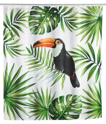 RIDEAU DE DOUCHE 180X200 CM TUCAN POLYESTER RECYCLE GRIS