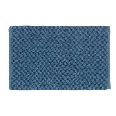 TAPIS DE BAIN 50X80CM COTON MONA GRIS BLEU