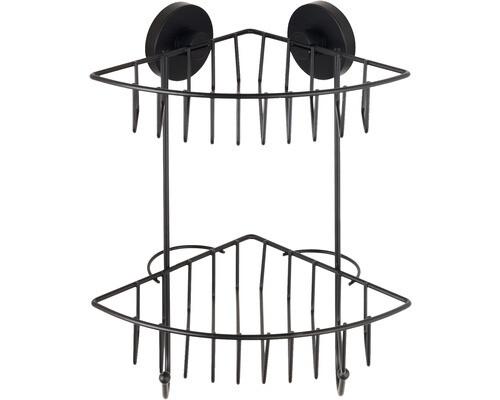 ETAGERE D'ANGLE 2 NIVEAUX VACUUM LOC BARI NOIR