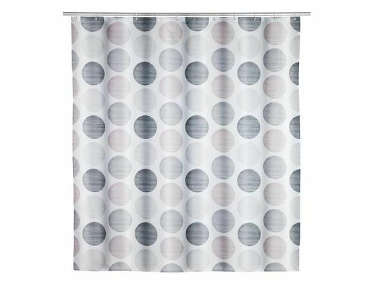RIDEAU DE DOUCHE 180X200 CM PASTELL DOTS POLYESTER RECYCLE GRS