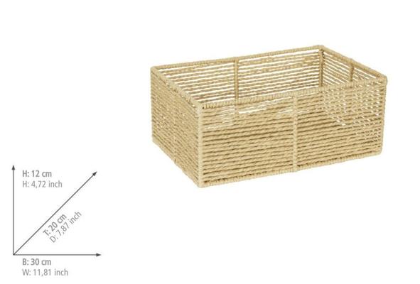 CORBEILLE SDB MERIA BEIGE