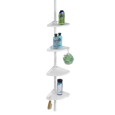 ETAGERE DOUCHE TELESC.ANGLE BLANC