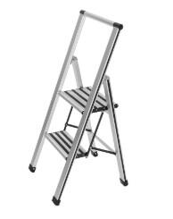 ESCABEAU PLIANT DESIGN EN ALUMINIUM 2 MARCHES