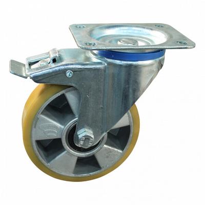 ROULETTE PIVO+FR ALU +POLUY 100MM 180KG