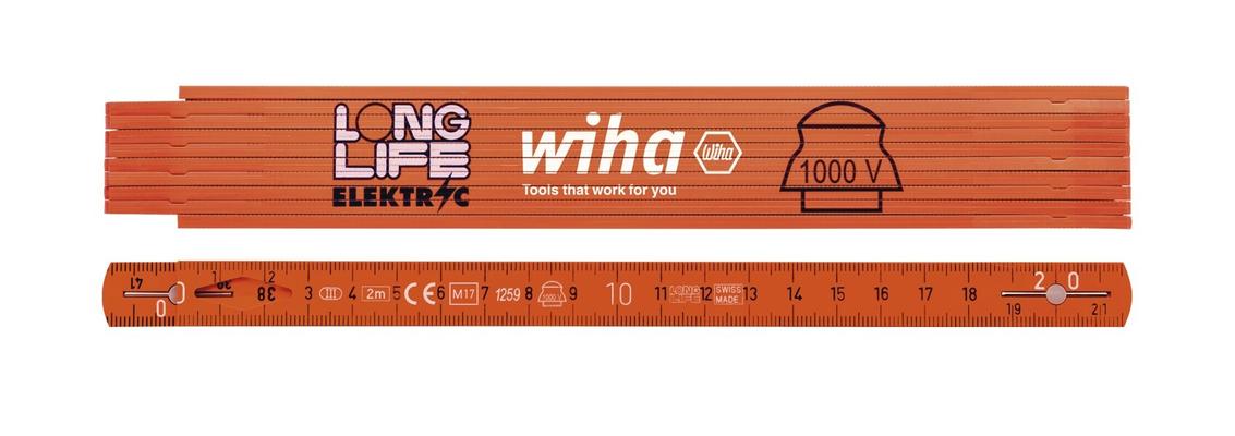WIHA METRE PLIANT ELECTRICIEN 2M
