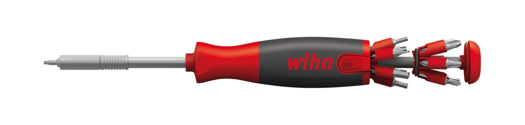 WIHA TOURNEVIS + MAGASIN 13 EMBOUTS DOUBLES