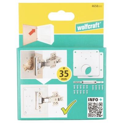 WOLFCRAFT KIT REPARATION CHARNIERE COTE PORTE