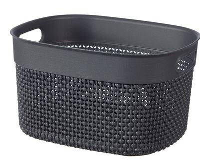 FILO PANIER GRIS 6L 27X22X15CM