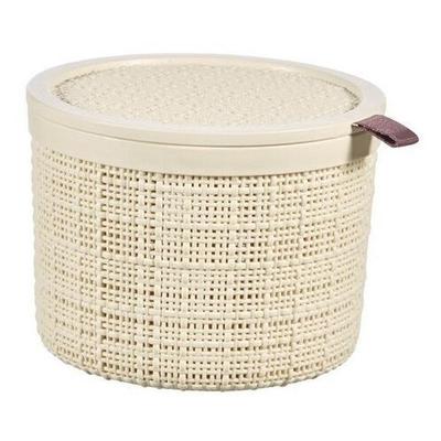 PANIER JUTE ROND CREME