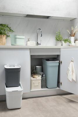 POUBELLE READY TO COLLECT ANTHRACITE/GRIS CLAIR 20L
