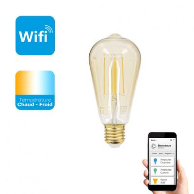 AMPOULE LED CONNECT E27 ST64 4.9W 470LM