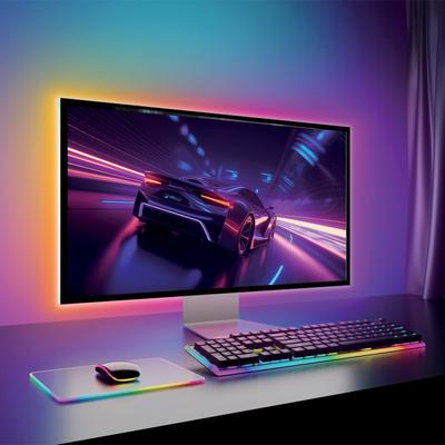 KIT STRIP LED 3M RVB DIGITAL USB MUSIQUE SYNCHRONISATION