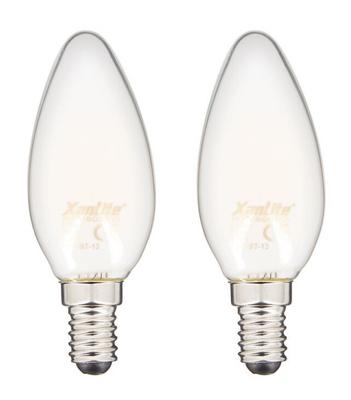 AMPOULES FILAMENT LED FLAMME OPAQUES 2X E14 806LUM 2700K