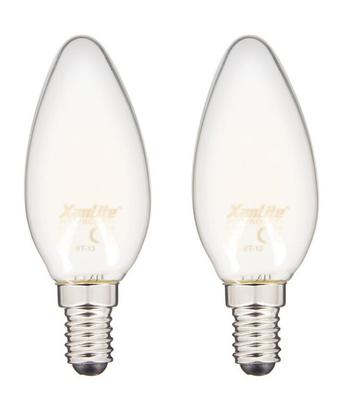 AMPOULES FILAMENT LED FLAMME 2X OPAQUES E14 806 LUM 4000K
