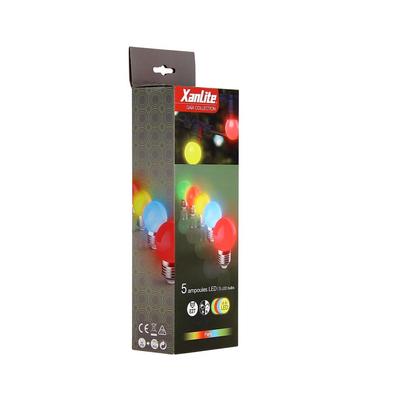 AMPOULE LED E27 1.2W RVB GUIRLANDE (5PC)
