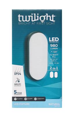 TWILIGHT LED HUBLOT 14W 1200LM 4000K IP54