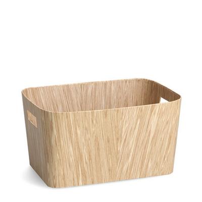 BOITE DE RANGEMENT CARTON IMITATION BOIS 35X24X18CM