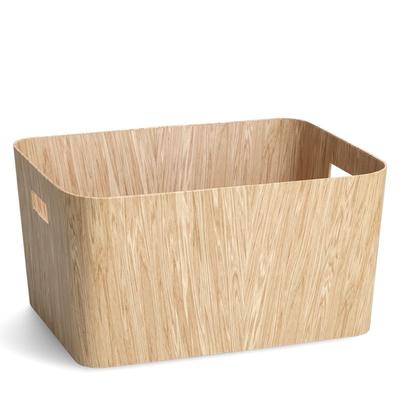 BOITE DE RANGEMENT CARTON IMITATION BOIS 40,6X30,5X20,3CM