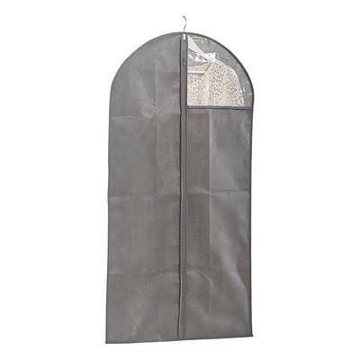 HOUSSE POUR STOCKAGE DE VETEMENTS GRIS 58X118CM
