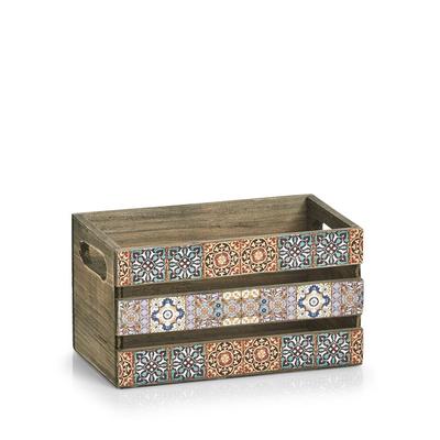 CAISSE EN BOIS MOSAIC 24X14X14CM