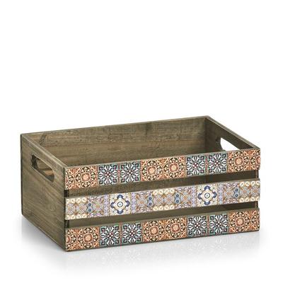 CAISSE EN BOIS MOSAIC 32X22X14CM