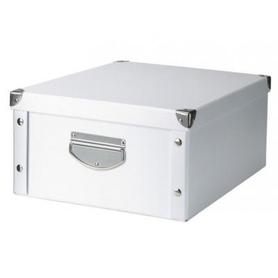 BOITE DE RANGEMENT CARTON BLANC 40X33X17CM